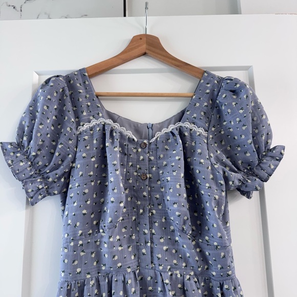 Ivy City Co Lilac Puff-Sleeve Midi - Picture 2 of 8